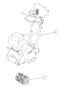 Section 02 Diagram and Parts List for SG-5  MK Diamond Grinder